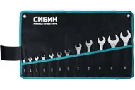 Набор рожковых гаечных ключей СИБИН 27013-H12