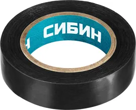 СИБИН 15 мм х 10 м, 5 000 В, черная, изолента ПВХ (1235-2)