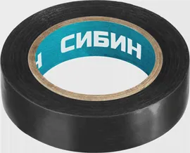 Изолента ПВХ черная 15мм 10м СИБИН 1235-2