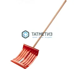 Лопата снеговая стальная СИБИН ЛС-430 , с деревянным черенком, 430мм