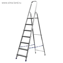 Стремянка "СИБИН" 38801-7, алюминиевая, 145 см, 7 ступеней