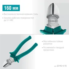 СИБИН 160 мм, Бокорезы (22142-5-16)