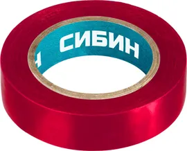 СИБИН ПВХ изолента, 10м х 15мм, синяя 1235-7