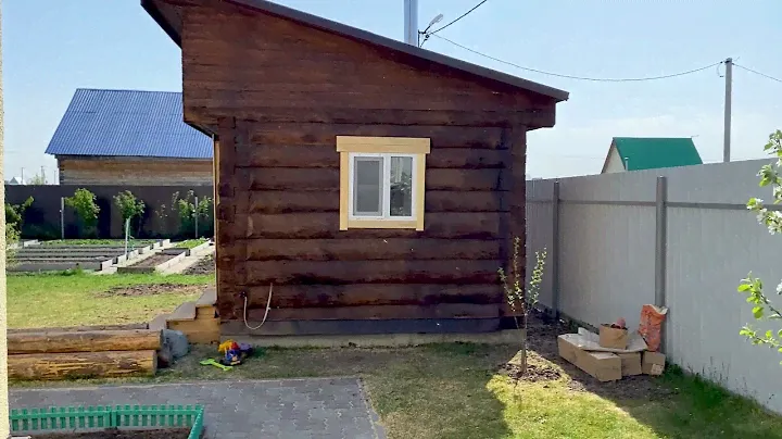 8.Баня в с. Есаулово 3,5 *4 метра с односкатной крышей.