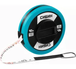 СИБИН 10 м мерная лента с фиберглассовым полотном